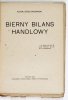 KRZYŻANOWSKI Adam - Bierny bilans handlowy. 1928